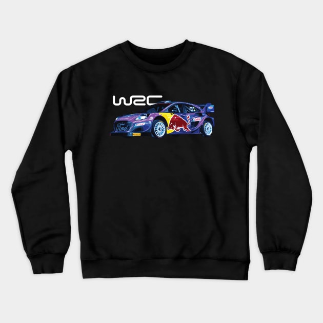 WRC ford puma - Sebastien loeb Rally1 M-Sport Craig Breen Crewneck Sweatshirt by cowtown_cowboy